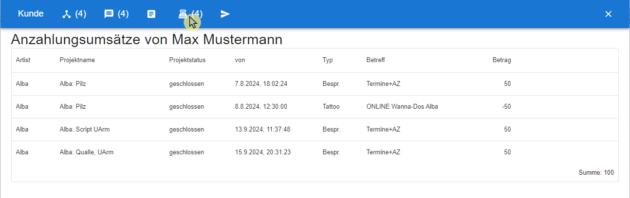 08 Kunde Anzahlungen