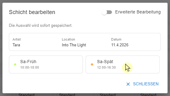 05 Schicht DragDrop Edit