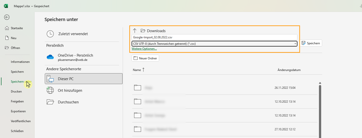 18 Excel Export Csv