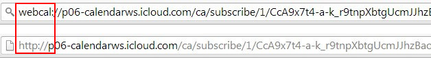 06 iCal webcal http