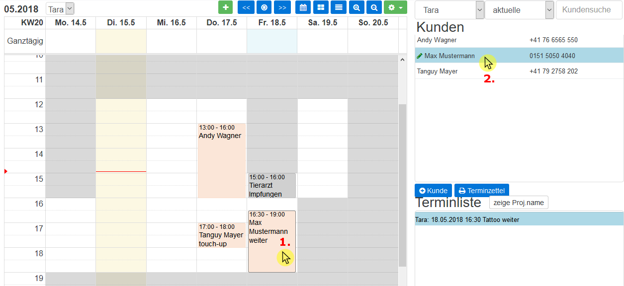 11 Klick Suche Kunde