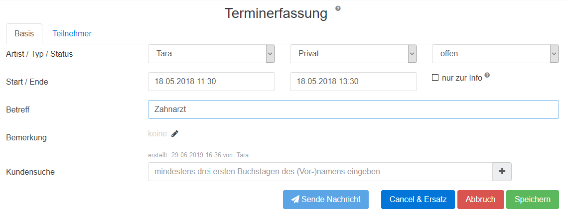 03 Terminerfassung Privat