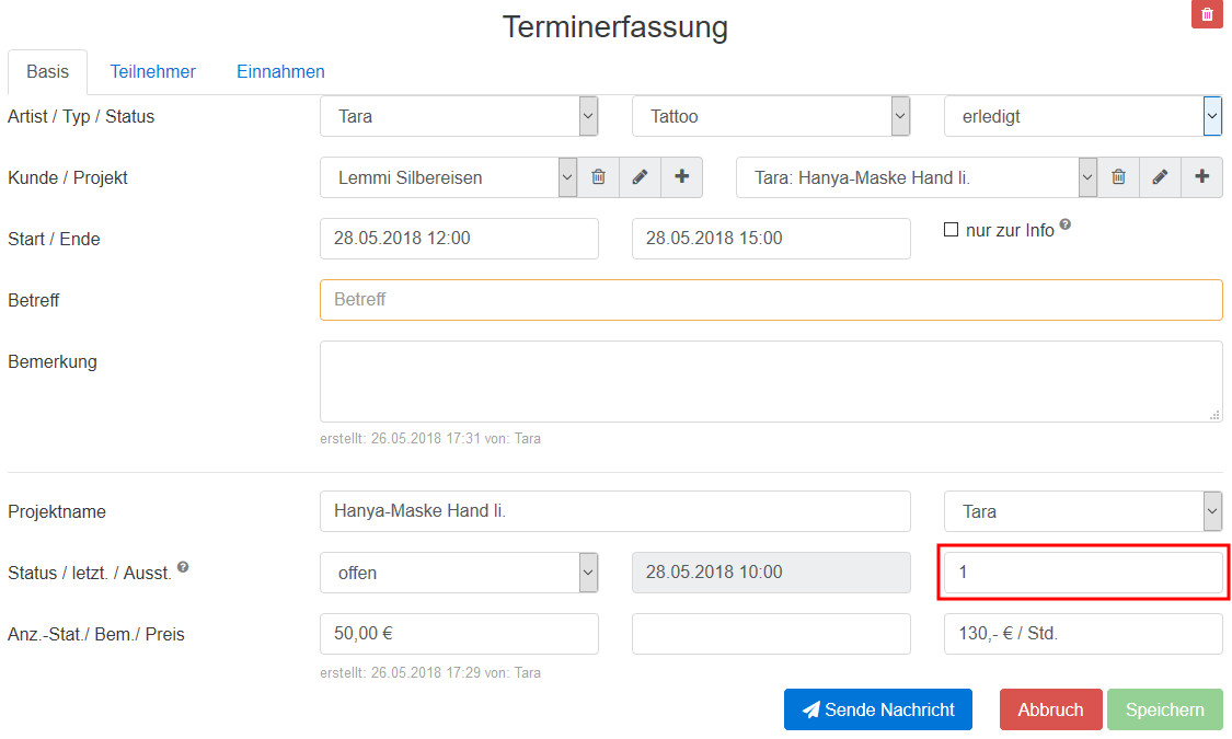 04 Terminerfassung ausstehende Termine