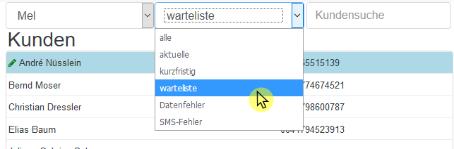 03 Kundenliste Warteliste