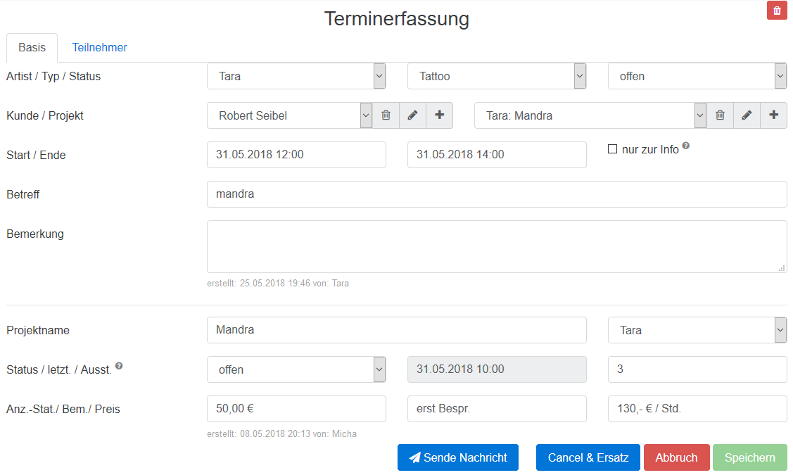 04 Terminerfassung Cancel Ersatz